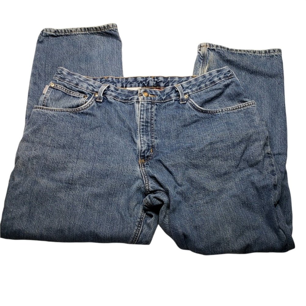 Carhartt Flannel Plaid Lined Jeans 18/30 Work Pants